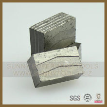 Segmento de hoja de sierra de granito Segmento de diamante de granito para piedra de granito